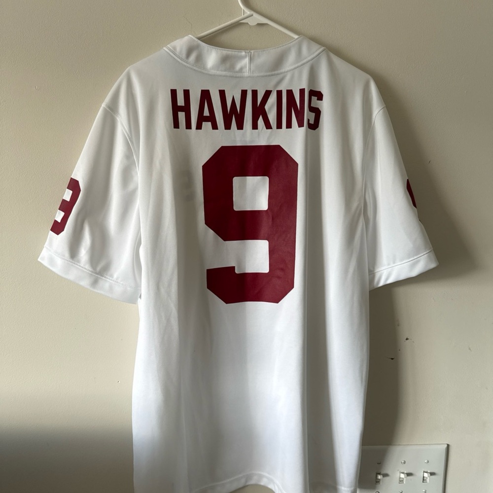 Men’s Nike Michael Hawkins Jr. #9 Oklahoma Sooners Football Jersey Sz L - RARE - Picture 6 of 6